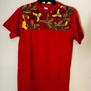 AFRICAN FABRIC MIXED TEES!